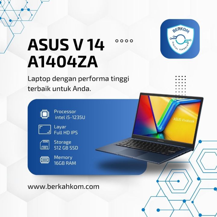 Asus vivobook 14 A1404ZA i5-1235U Ram 16GB 512GB W11+OHS FHD