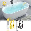 MIIQNUS Di động Máy sưởi nước ngâm Tác dụng nhanh An toàn Máy nước nóng 5 gallon Máy sưởi ngâm nước Điện 1500W Máy sưởi xô Thích hợp cho bể bơi. 
