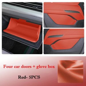 Kaly Car Door Slot Pad Leather Waterproof Glove Mat Storage Barrel For Changan CS75 Plus 2024 2025 Auto Accessories Q9Z6P