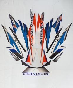 STIKER STRIPING LIS BODY SATRIA FU 2006 BIRU HITAM