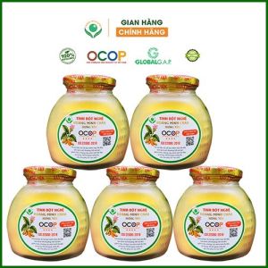 Combot 5 lọ 100gr tinh bột nghệ Hoàng Minh Châu Hưng Yên