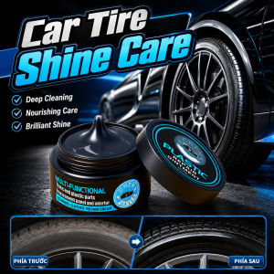 High Gloss Tyre Shine Tyre Polish Car Tyre Care Long Lasting UV Protection Non Greasy Easy Apply Auto Detailing Car Accessories