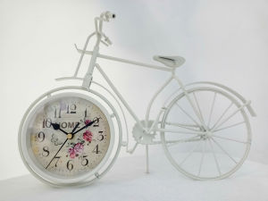 [ Woosilver ] Mô hình xe đạp cổ điển màu trắng MHX-1214