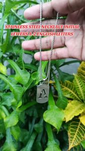 Non Tarnish A-Z Initial Letter Necklace Stainless Steel Pendant PH Ready Stock