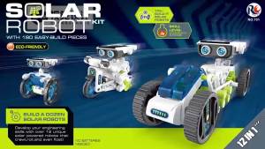 Solar Robot Kit 12 in 1 DIY STEM Toy for Kids 3 Years and Above DIY Self-Contained