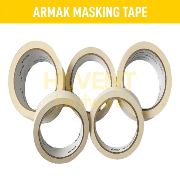 Armak Masking Tape Original High Adhesive 1/2" 3/4" 1" 2" Inches Sizes