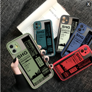 Hontinga Casing Case For One Plus OnePlus 8T Case Air Ticket City Scenery Frosted Transparent Hard Phone Case Full Cover Lens Camera Protector Casing Hard Case For Boys For Girls