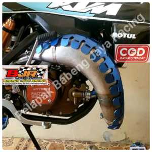 TABUNG PERUT KNALPOT NINJA 2 TAK RX KING RX Z UDANG MODEL YZ  PLAT PNP RANGKA KTM KLX CRF STANDAR PLUS PIPA SAMBUNGAN