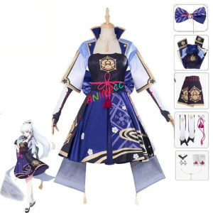 Ayaka kamisato cosplay Genshin impact cosplay Costume Halloween Anime Cloth For Women Dress Wig Party cosplay set