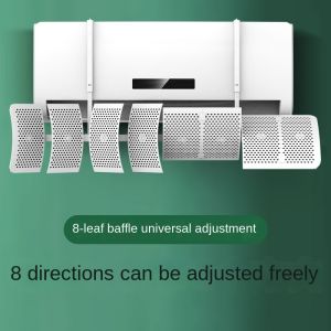 Moon Crystale Air Conditioner Deflector Outlet Air Baffle Cover Wall Mounted Air Deflector
