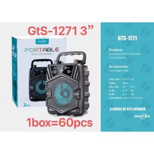 GTS-2422 500mAh Portable Bluetooth Speaker with 3-inch External Speaker