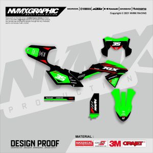 Decal Kawasaki D-Tracker Fullbody - Bisa Reques Nama Dan Nomor