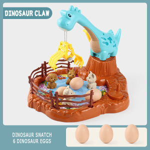 Childrens claw machine small household mini clip doll machine fun dinosaur shape boy and girl toys wholesale