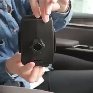 2-in-1 Cup Holder Phone Mount Universal Adjustable Gooseneck Cup Holder 360 Rotation One-Button Release Fits 4"-7" Phones