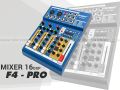Bàn trộn Mixer Yamaha F4 Pro - Tích hợp vang số 16 chế độ vang - Chuyển đổi thành soundcard livestream chỉ với 1 nút bấm, thu âm, karaoke online chuyên nghiệp - Có Bluetooth, ghi âm usb tiện lợi - Kết hợp được với mọi loa kéo, amply - MTMax. 