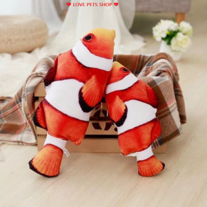 Đồ chơi cho Chó Mèo cá nhồi bông hoạ tiết 3D (mẫu mới)- Love Pets Shop
