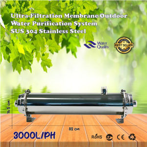 UF3000L Ultra Filtration UF Membrane SUS 304 Stainless Steel Water Filter Purifier Outdoor Backwash Kitchen Clean Water