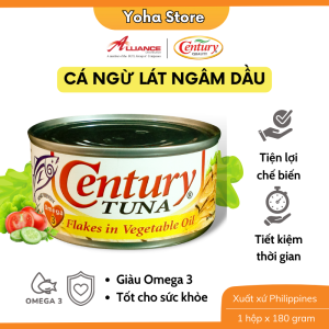 Cá ngừ xắt lát ngâm dầu - Nhập khẩu Philippines Khối lượng 170g