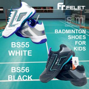 FELET Junior Kids Badminton Shoes Model: FT BS55 & BS56