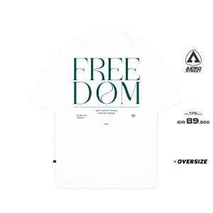 Aerostreet T Shirt Oversize Part of Free Putih Kaos FBDAA