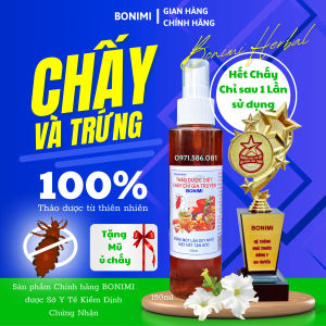Dầu Gội Diệt Chí (Chấy) Bonimi 100% Thảo Dược. Dùng 1 Lần Hết Chấy Chí Tận Gốc. Ủ Chấy