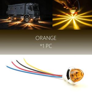 DORADO 1.25 Inch Diameter LED Side Marker Light Decorative Lamp Small Size Trailer Warning Light Decorative Watermelon Design LED Clearance Light For Truck