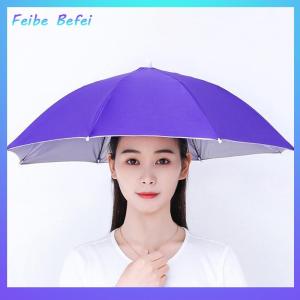 [Feibe Befei] Portable Rain Hat Outdoor Folding Umbrella Fishing Sun Shade Anti-UV Camping Fishing Headwear Cap Beach Head Hats Accessory