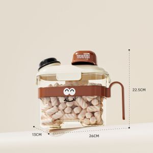 ถังกันความชื้นและกล่องเก็บของที่ปิดสนิทอาหารสัตว์เลี้ยงสำหรับ2.8L อาหารอาหารแมวและสุนัข/3.6L