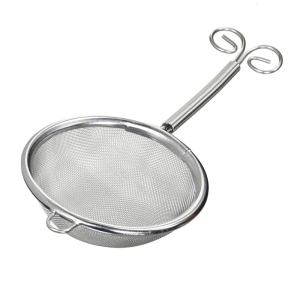 ที่กรองเหล็กสแตนเลสอเนกประสงค์สำหรับชากาแฟและมือจับกันลื่นอบเครื่องล้างจานปลอดภัยบำรุงรักษาง่าย