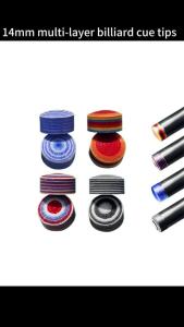 4PCS 14mm Break Jump Cue Tips Polished Edge Burr-Free Safe Contact Prevent Scratches On Billiard Balls During Hitting