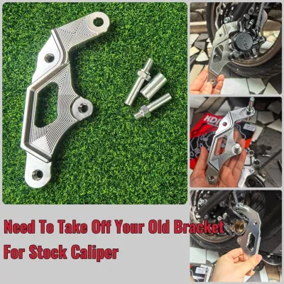 big disc brake 260mm for click i 125 150 beat scoopy carb fi genio Kdr racing cnc bracket