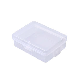 5Pcs Square Plastic Storage Box Transparent Acrylic Flip Cover Dustproof Mini Case Pill Jewelry Packaging Display Container