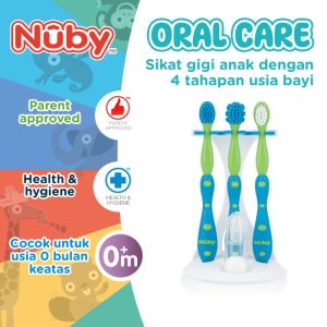 Nuby Tooth and Gum Care - Green - Sikat Gigi Bayi
