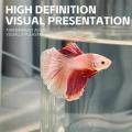 Mini Fish Tank Transparent Aquarium Bowl Small Desktop Decor Betta Night Light Landscape Ornament Akuarium Hiasan. 