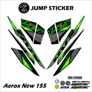 Stiker striping aerox conected - new grafis variasi 020