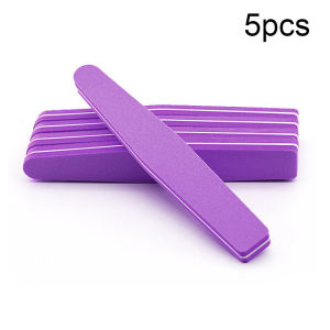 ★Same Day Shipping★ 10pcs/lot Rhombus Halfmoon Double Side Nail Files Buffer 100 180 Polishing Grinding Manicure Pedicure Nail Buffers File Tools