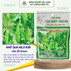 Hạt Giống Khổ Qua Lai F1 KILO 636 Gói 20G – Cây Khỏe Sai Trái Trái Đẹp Năng Suất Tốt