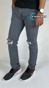 FIFTY ONE DENIM Celana Jens Sobek Pria Distro Sand Wash 28 34