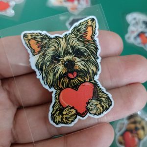 🐶 สติกเกอร์ UV 001 ตัวนูนกันน้ำ ลายน้องหมาหลากหลายสายพันธุ์ความละเอียดสูง ติดแน่น ทนทาน ติดมือถือ โน้ตบุ๊ก แก้วน้ำ ติดสินค้า