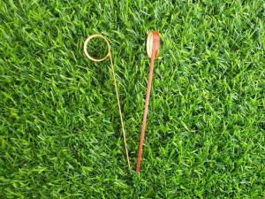 ไม้จิ้มหัวม้วน ไม้จิ้มคอกเทล ไม้จิ้มผลไม้ ไม้จิ้มขนม ไม้จิ้มอาหาร ความยาว12ซม. (แพ็คละ100ชิ้น)