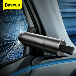 Baseus Car Safety Hammer Auto Window Glass Breaker Seat Belt Cutter Life-Saving Escape Hammer Auto Emergency Tool