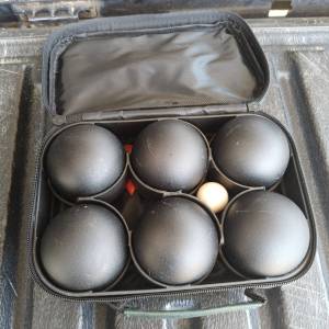 เปตอง ลูกดำ ชุด 6 ลูก เลือกลายได้ เปตองสีดำ  เกมเปตอง ลูกเปตอง เปตอง6ลูก พร้อมลูกแกน ลูกเป้า