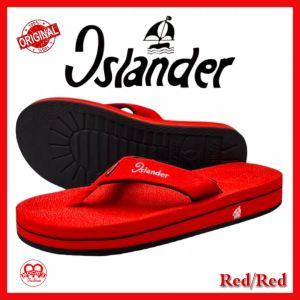 Islander Red/Red Mens non-slip rubber soles 100% Authentic and Original color slippers (Makapal)