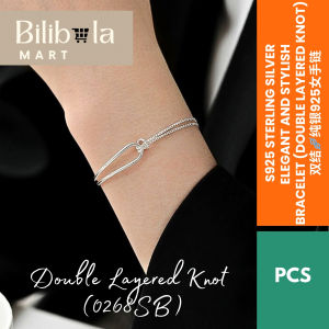 Bilibala Mart S925 Sterling Silver Bracelet - Double Layered Knot / Gelang Tangan Perempuan - Korean Style Bracelet / 纯银女手链 韩国手链 韩式手链