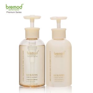 Bremod Premium Hair Keratin Complex Treatment Shampoo Conditioner Care Sulfate Silicone Free 350ML