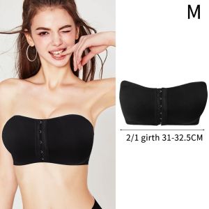 บราดันทรงปิดด้านหน้าสำหรับผู้หญิงบราไร้สายชุดชั้นในบุฟองน้ำถอดออกได้