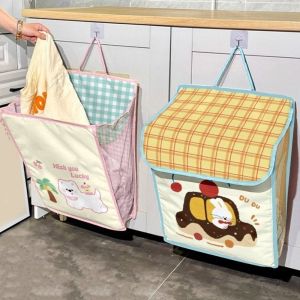 GEMMA Non-woven Fabric Dirty Clothes Basket Large Capacity Folding Dirty Clothes Storage Bag Cute Dust-proof Clothes Organizer Home Organization