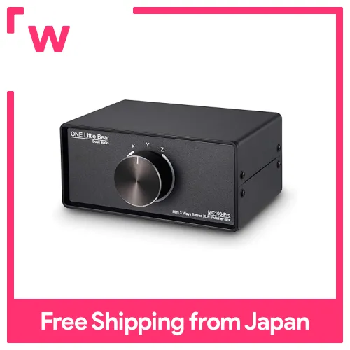 1(3)-IN-3(1)-OUT XLR Balanced Audio Converter Stereo Passive Selector ...