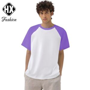 Simple active t-shirt two toned style can suit for men or women casual ootd soft to touch and quick dry