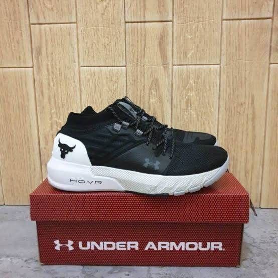 sepatu under armour hovr triple black premium original quality